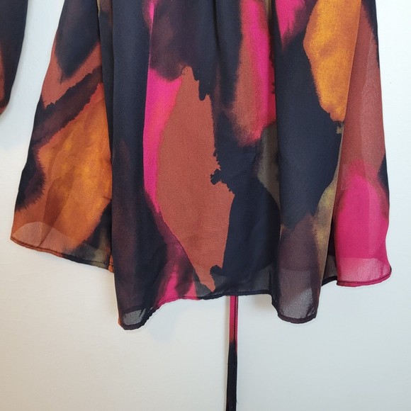 Tapemeasure Womens Abstract Multi-Color Sequin Top Size Large L - Picture 4 of 12